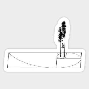 Fibonacci Trees Sticker